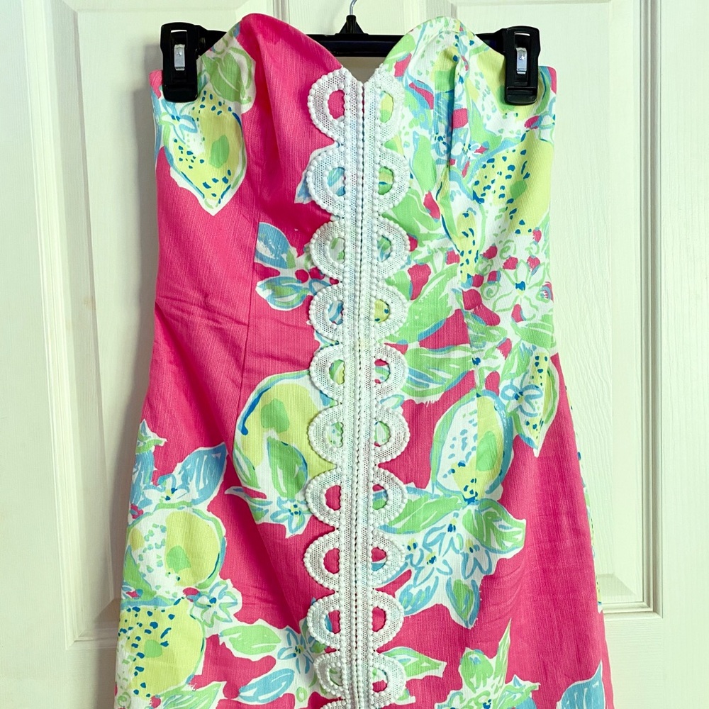 Lilly Pulitzer Angela Dress in Hotty Pink Lemonade